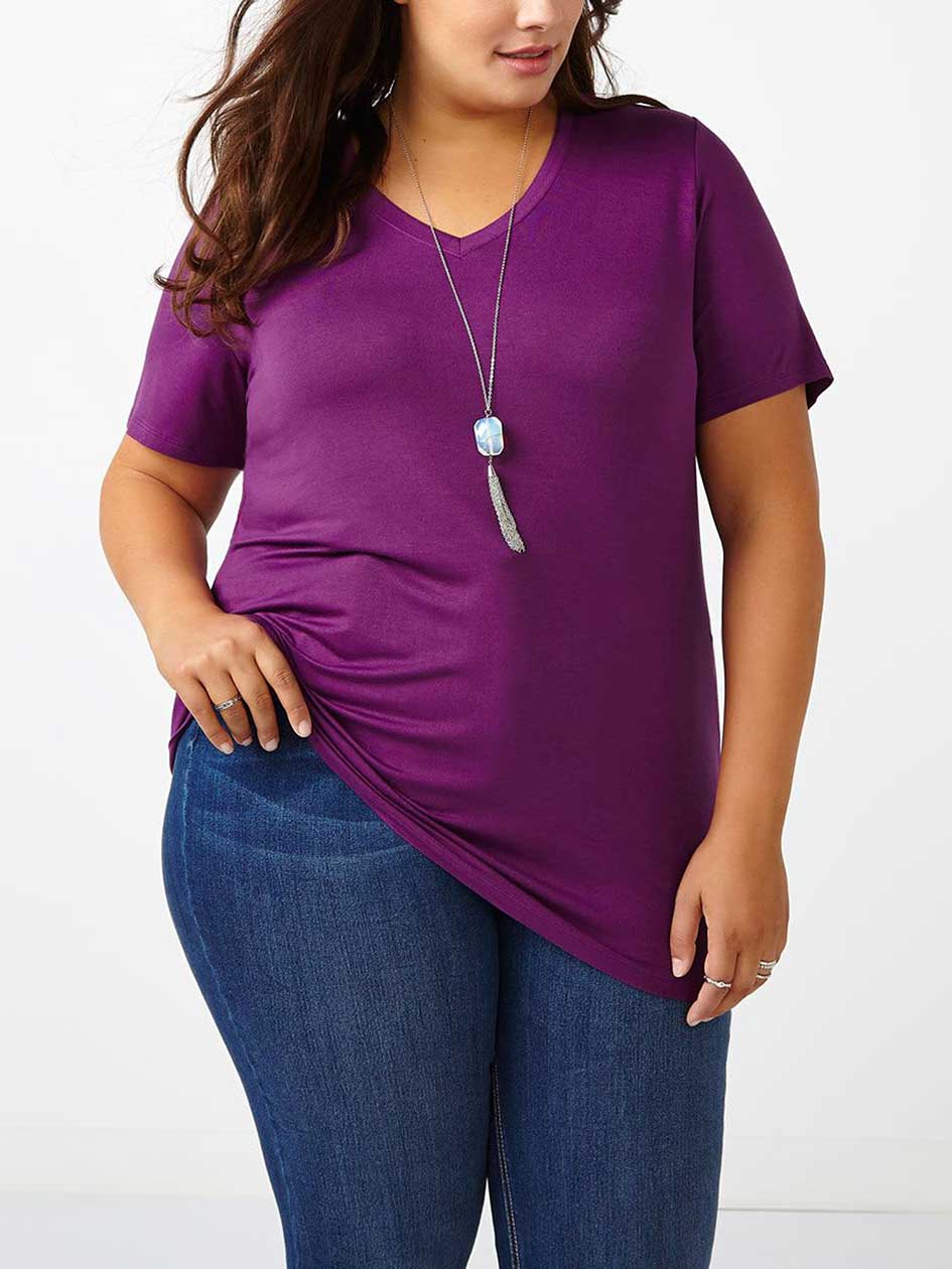 Girlfriend Fit V-Neck T-Shirt Girlfriend Fit V-Neck T-Shirt