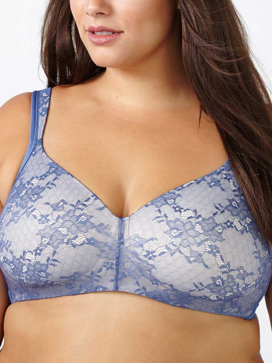 Ti Voglio Padded Wirefree Bra with Lace, G & H Cups Ti Voglio Padded Wirefree Bra with Lace, G & H Cups