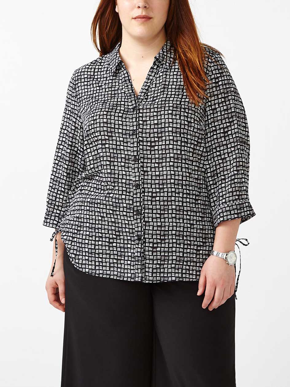 3/4 Sleeve Printed Blouse 3/4 Sleeve Printed Blouse