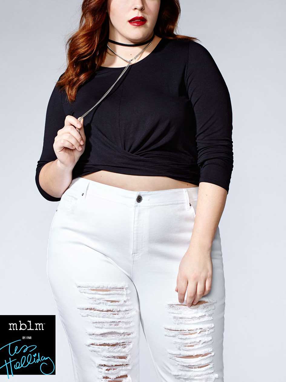 Tess Holliday - Long Sleeve Crossover Top Tess Holliday - Long Sleeve Crossover Top