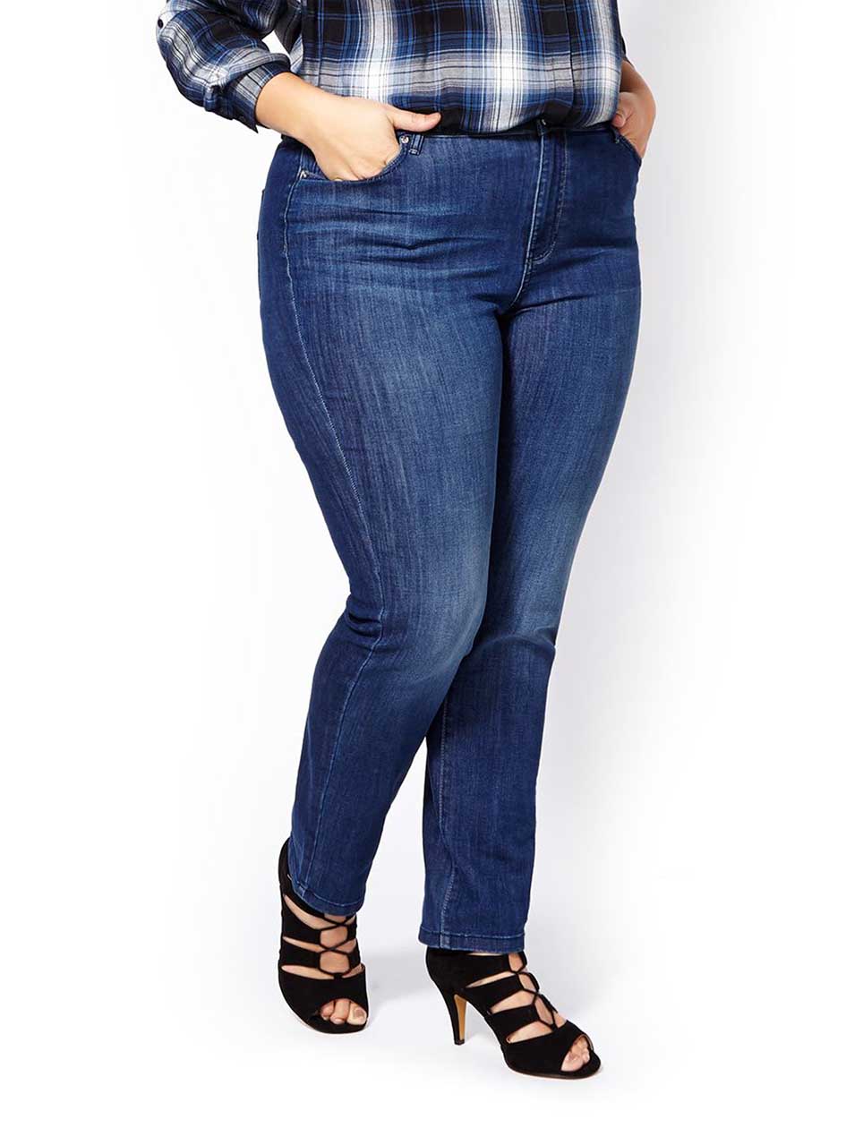d/c JEANS Petite Curvy Fit Straight Leg Jean d/c JEANS Petite Curvy Fit Straight Leg Jean