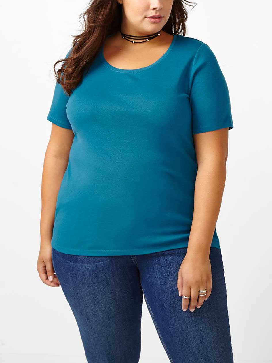 Shaped Fit Scoop Neck T-Shirt Shaped Fit Scoop Neck T-Shirt