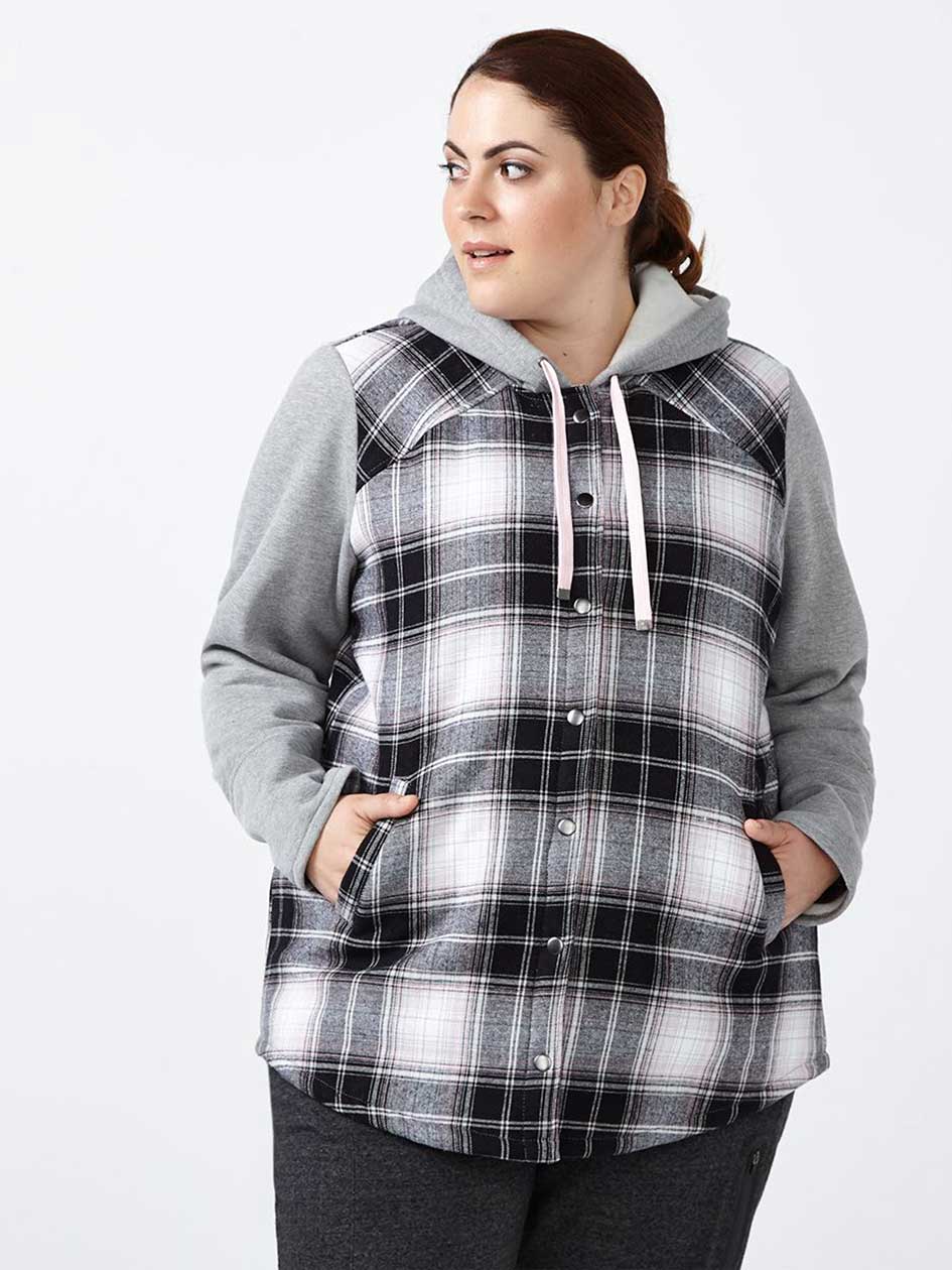 Sports - Plus-Size Plaid Jacket Sports - Plus-Size Plaid Jacket