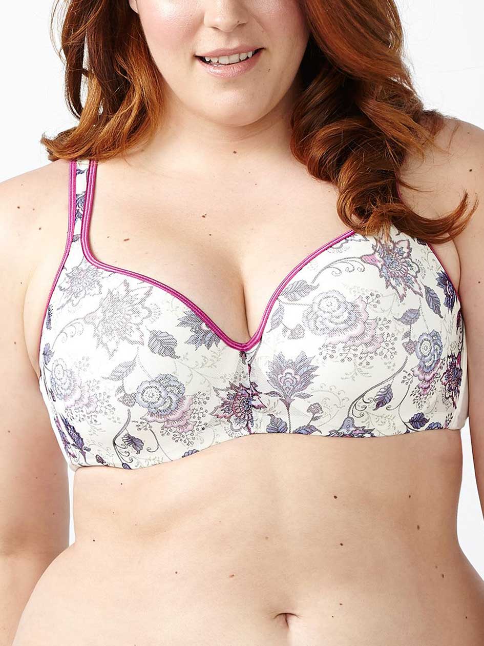 Ti Voglio Printed Padded T-Shirt Bra, G & H Cups Ti Voglio Printed Padded T-Shirt Bra, G & H Cups