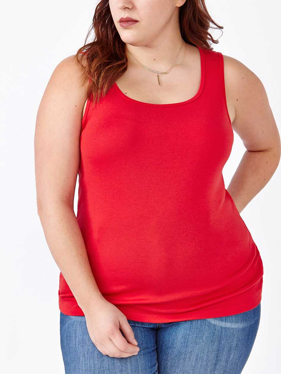 Shaped Fit Basic Tank Top Shaped Fit Basic Tank Top