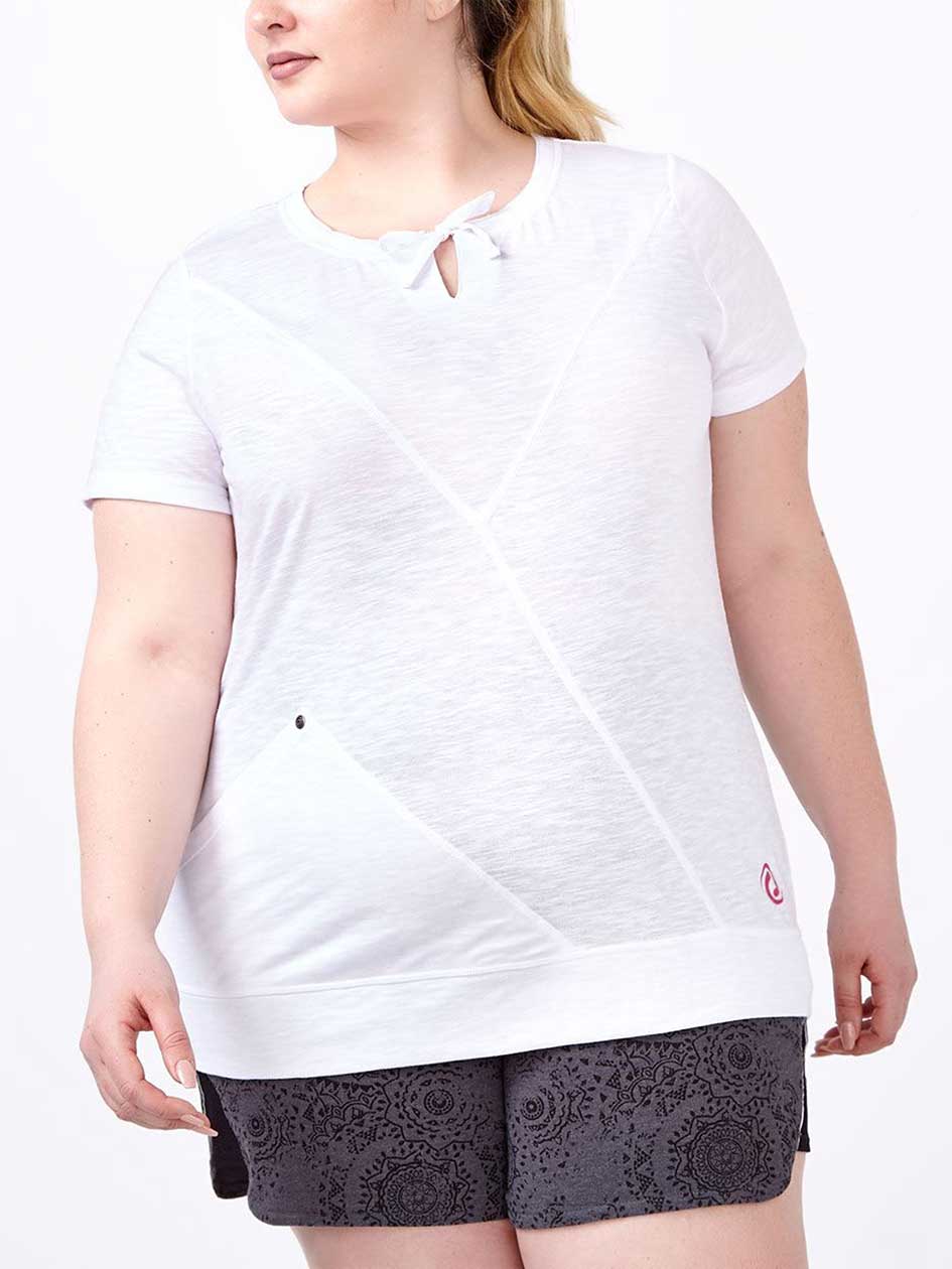 Essentials - Plus-Size T-Shirt with Stitching Detail Essentials - Plus-Size T-Shirt with Stitching Detail