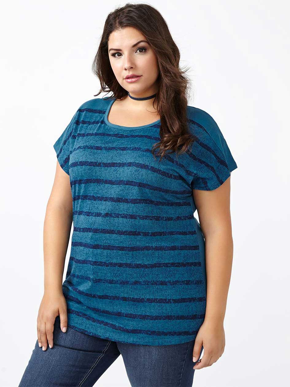 Girlfriend Fit Striped T-Shirt Girlfriend Fit Striped T-Shirt