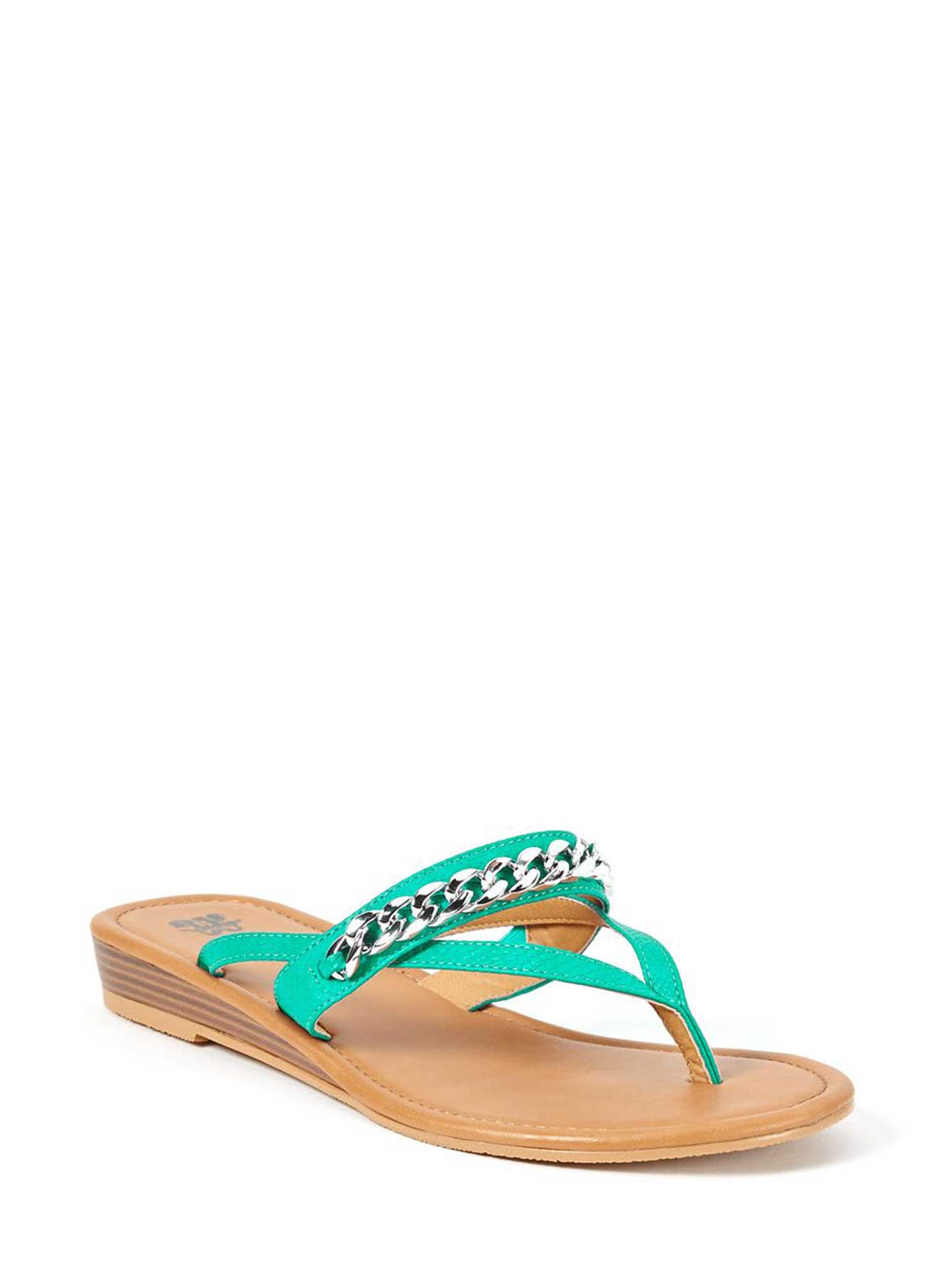 wide width wedge flip flops