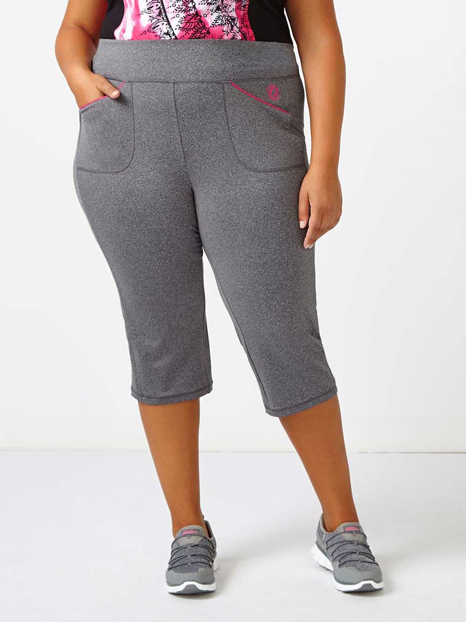 Essentials - Plus-Size Yoga Capri Essentials - Plus-Size Yoga Capri