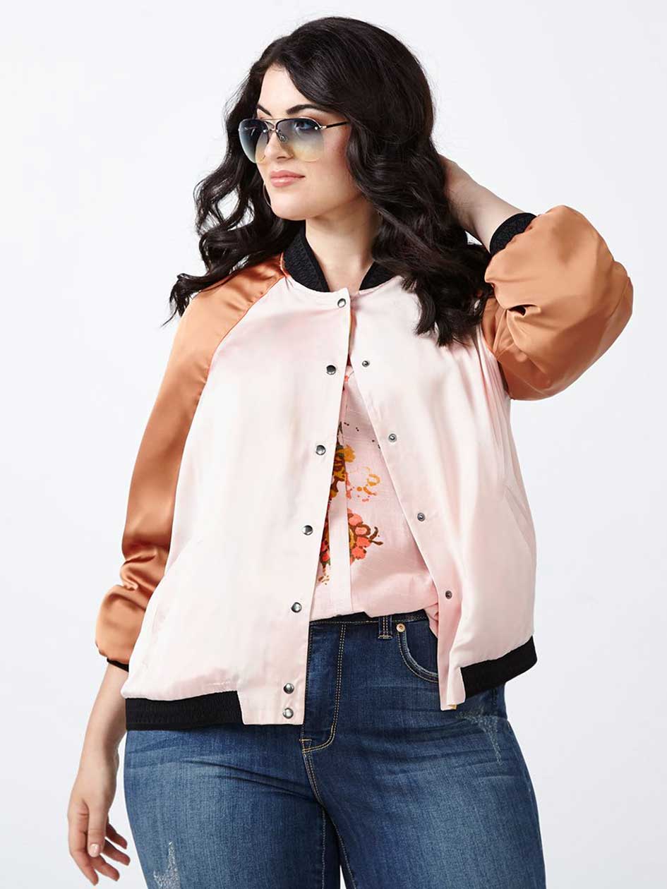 MELISSA McCARTHY Reversible Bomber Jacket MELISSA McCARTHY Reversible Bomber Jacket
