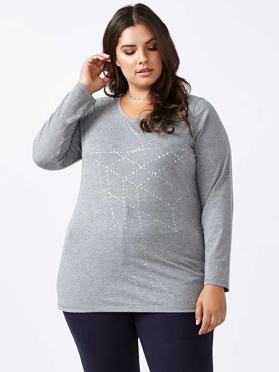 Curve Fit Long Sleeve Printed T-Shirt Curve Fit Long Sleeve Printed T-Shirt