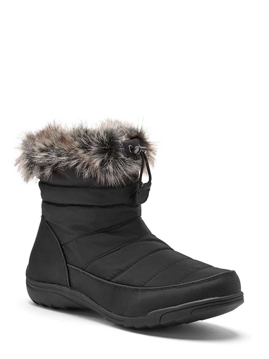 extra wide fur boots