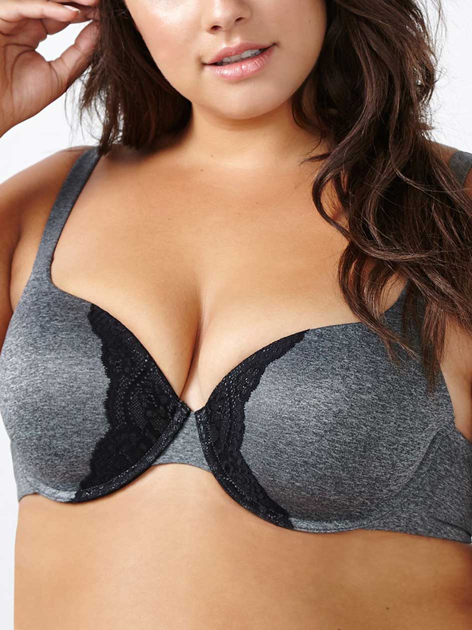 Ti Voglio Padded Demi T-Shirt Bra with Lace Ti Voglio Padded Demi T-Shirt Bra with Lace