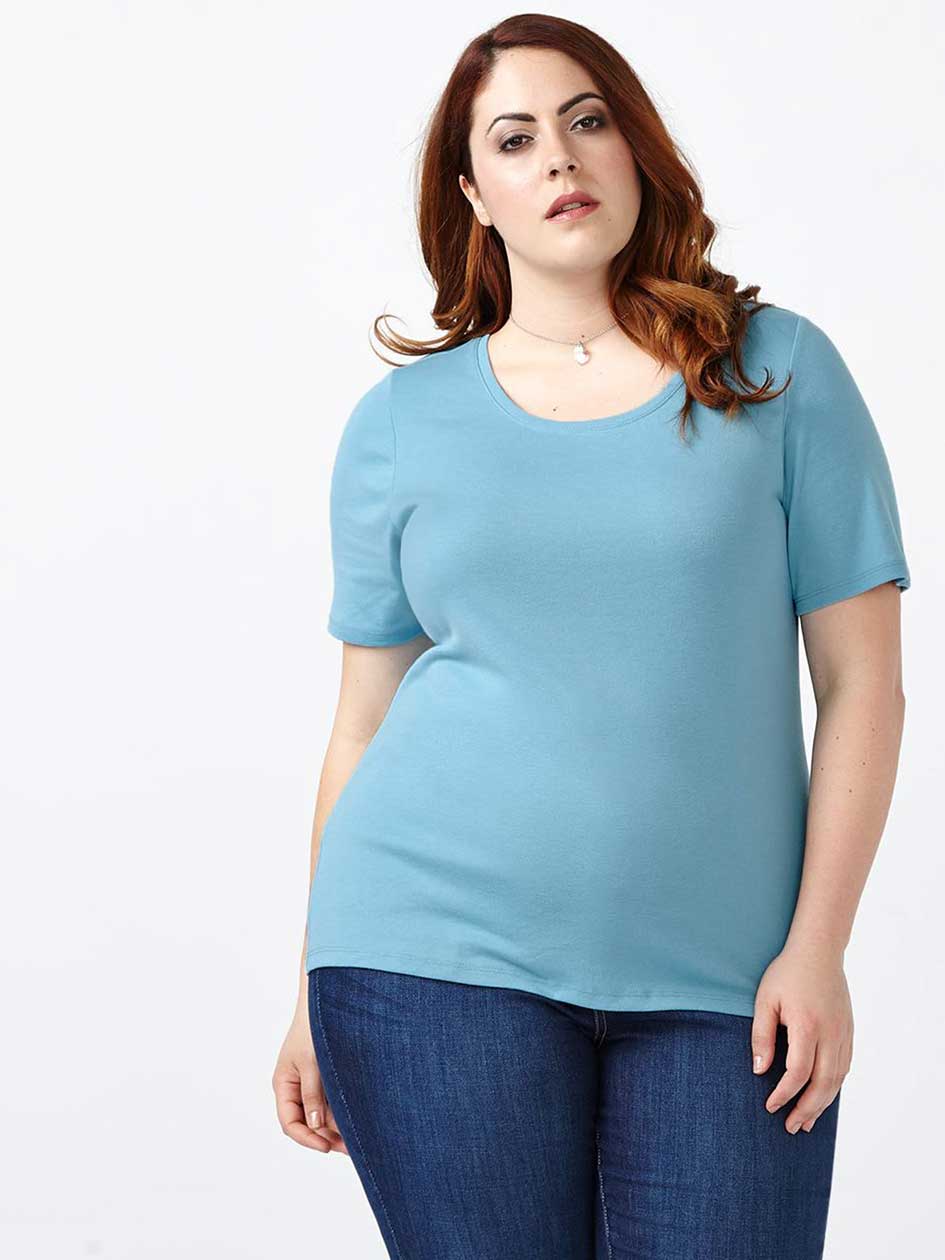 Curve Fit Scoop Neck T-Shirt Curve Fit Scoop Neck T-Shirt