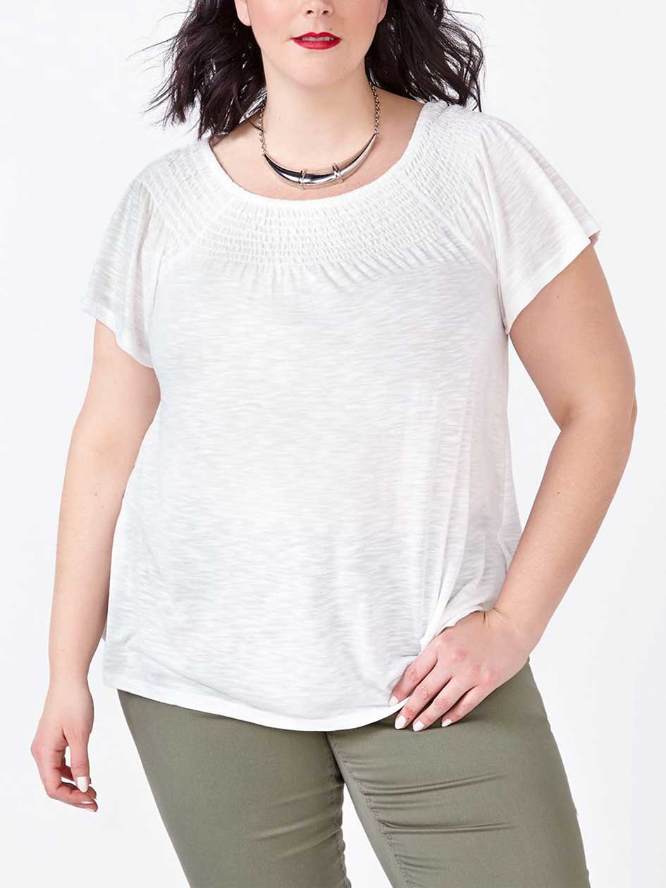 d/c JEANS Short Sleeve Off Shoulder Top d/c JEANS Short Sleeve Off Shoulder Top