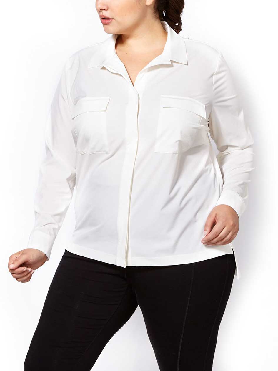 Essentials - Plus-Size Stretch Shirt Essentials - Plus-Size Stretch Shirt