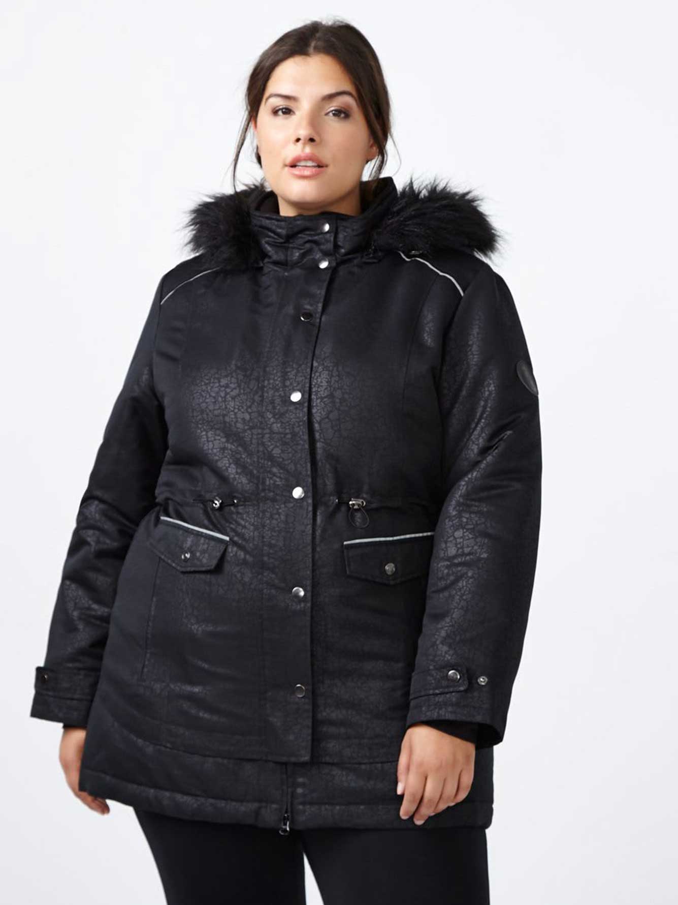 ActiveZone Winter Ski Jacket with FauxFur Hood Penningtons
