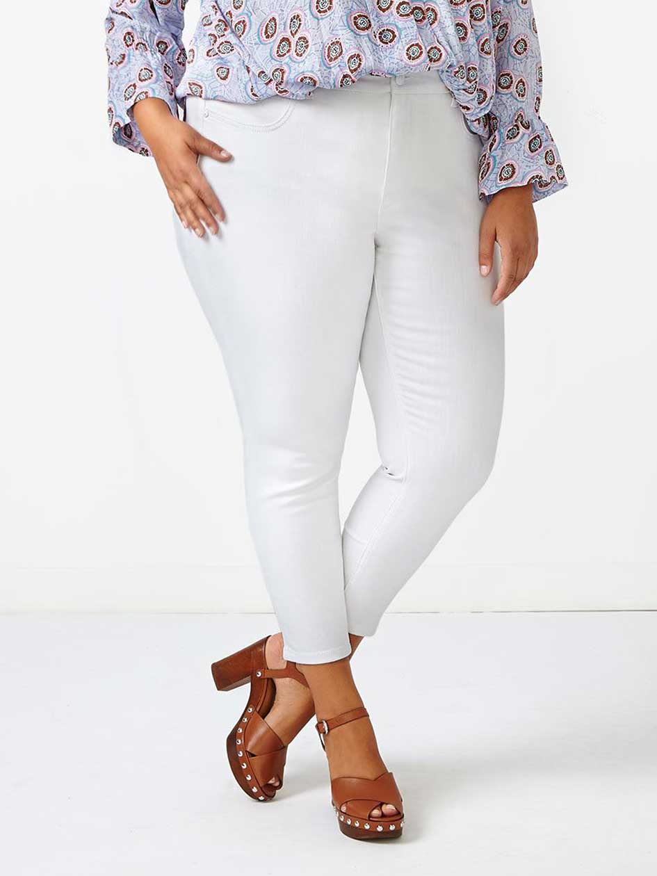 MELISSA McCARTHY White Pencil Jean MELISSA McCARTHY White Pencil Jean