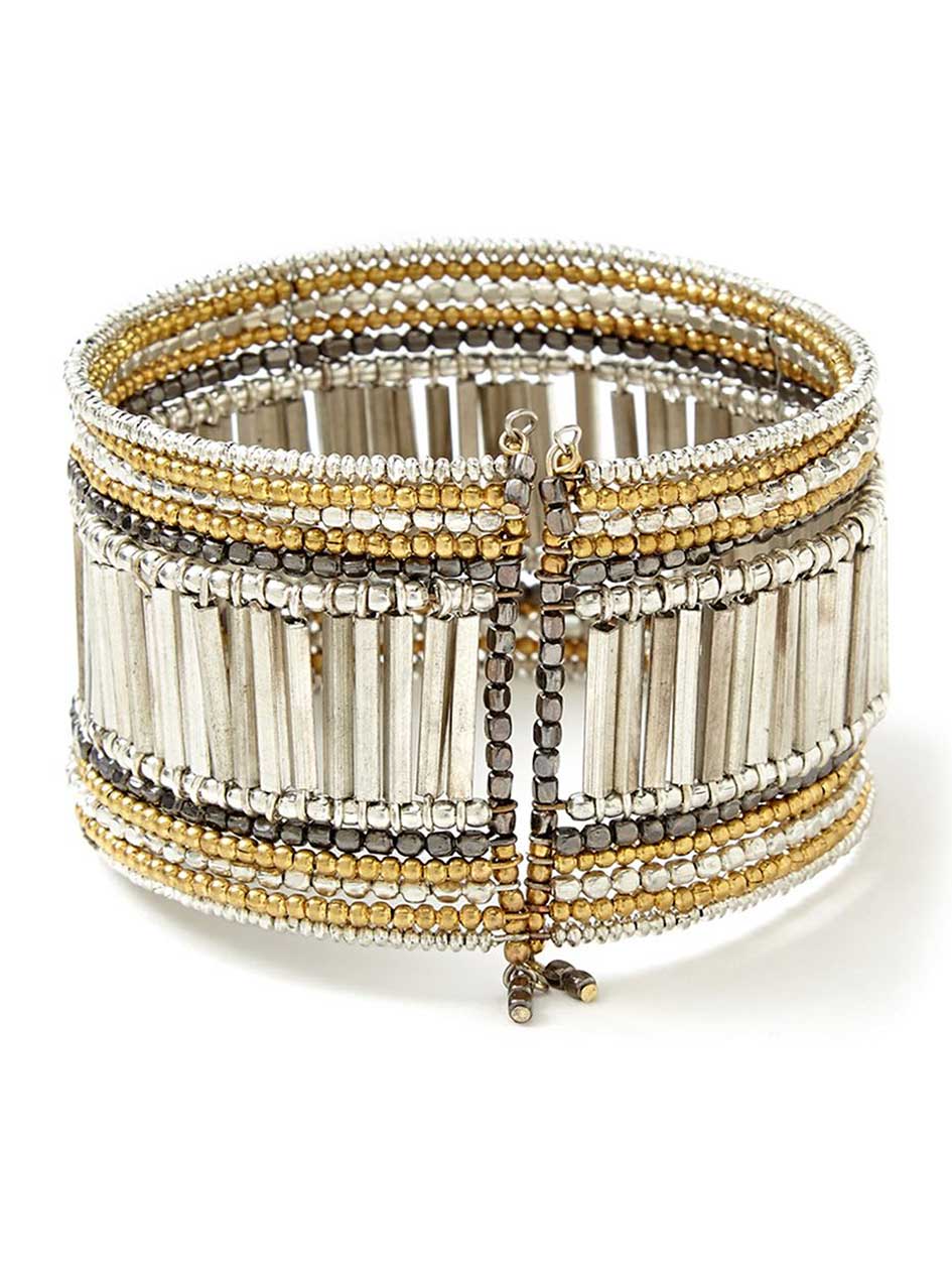 Metal Beads Cuff Bracelet Metal Beads Cuff Bracelet