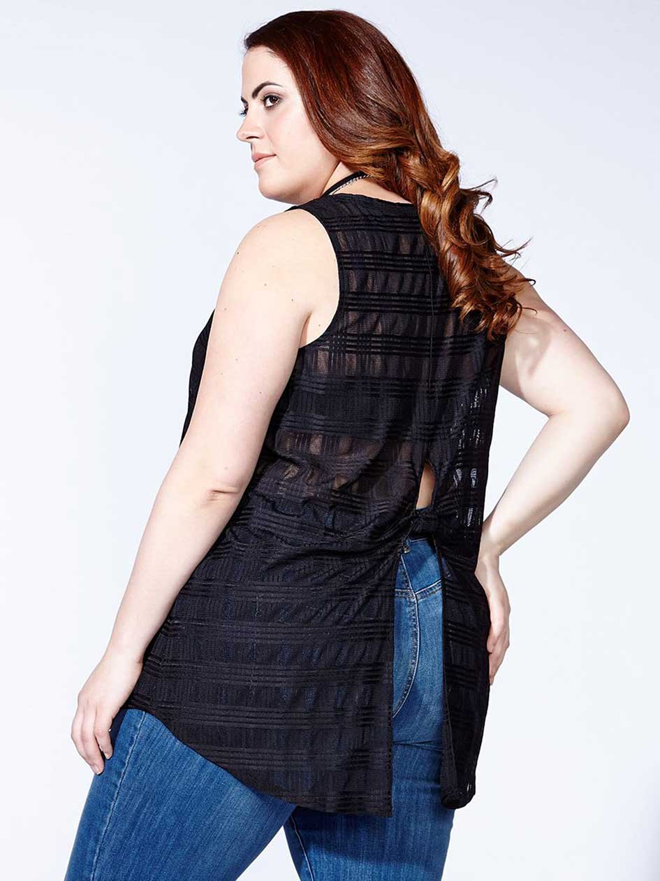 mblm Sleeveless Mesh Top Penningtons