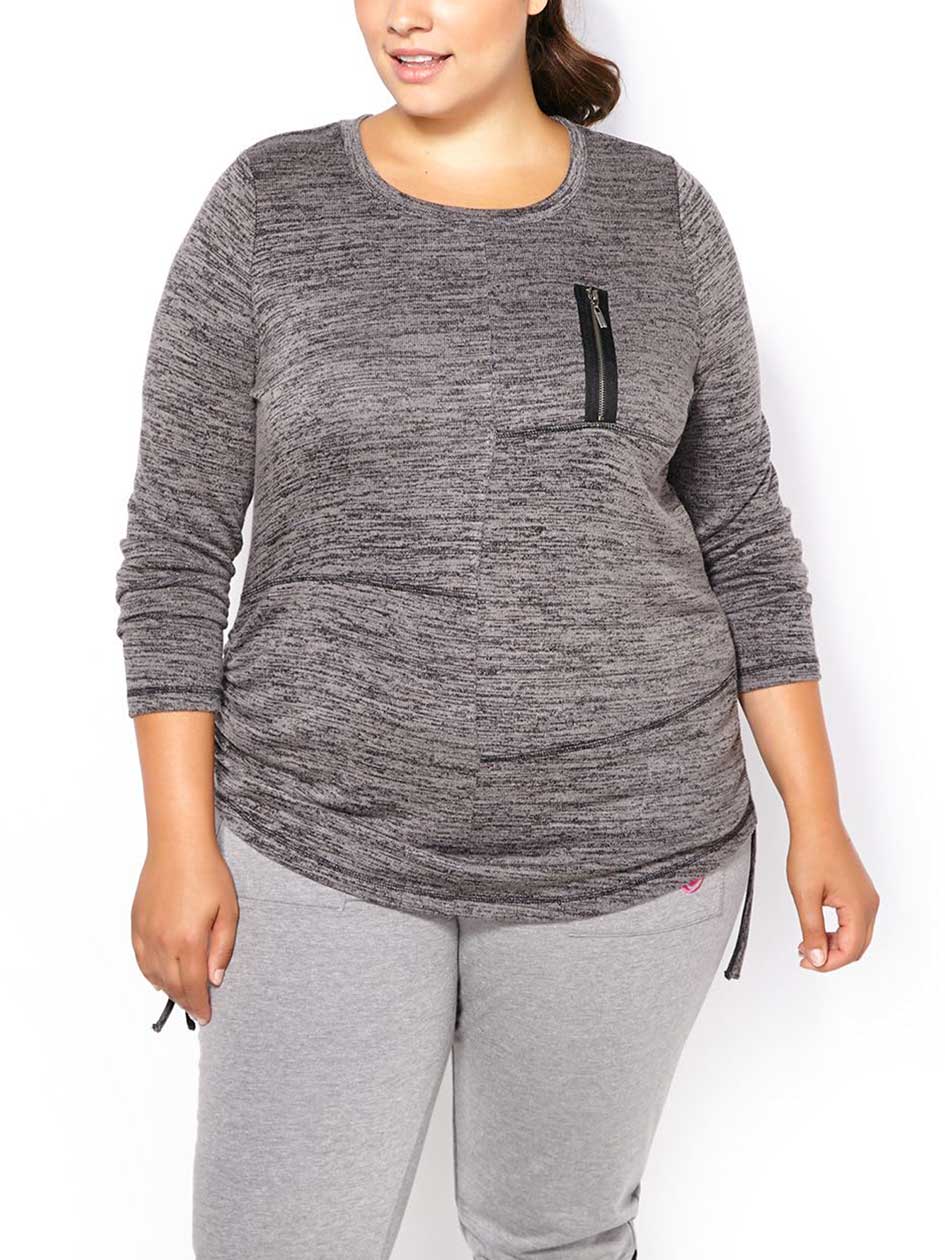 Athleisure - Plus-Size Long Sleeve T-Shirt Athleisure - Plus-Size Long Sleeve T-Shirt