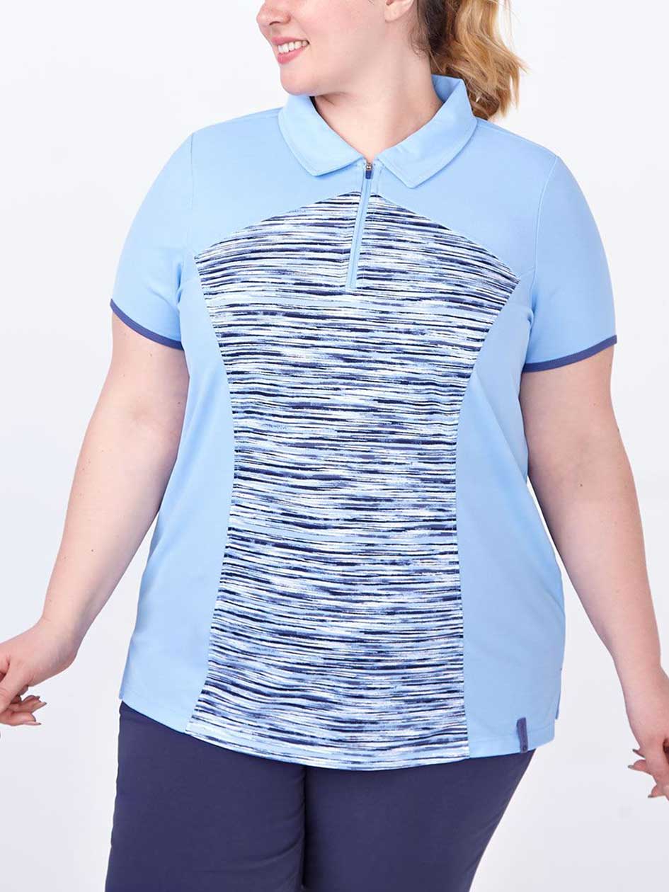 Sports - Plus-Size Printed Golf Polo Shirt Sports - Plus-Size Printed Golf Polo Shirt