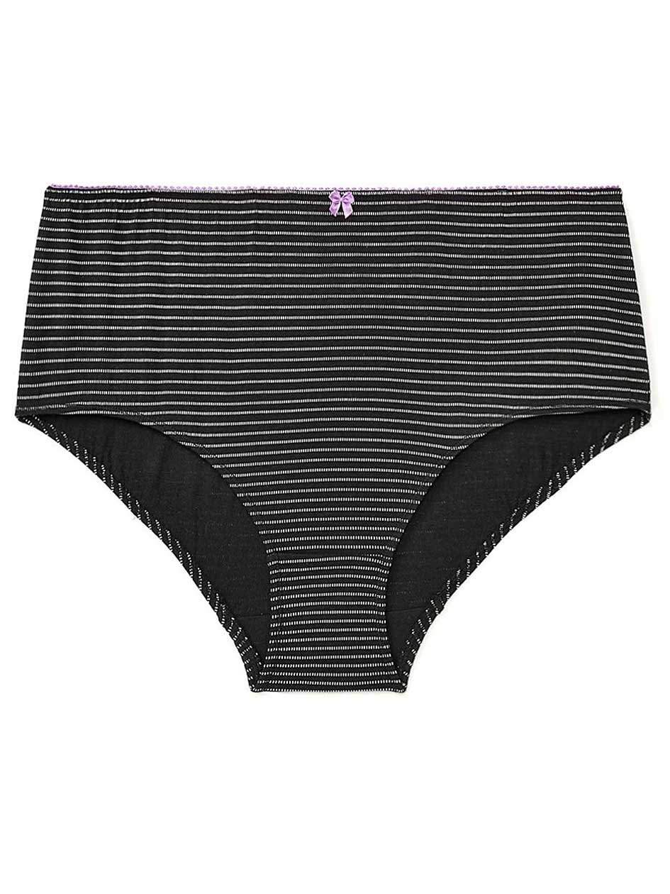 Ti Voglio Striped Cotton Brief Panty Ti Voglio Striped Cotton Brief Panty