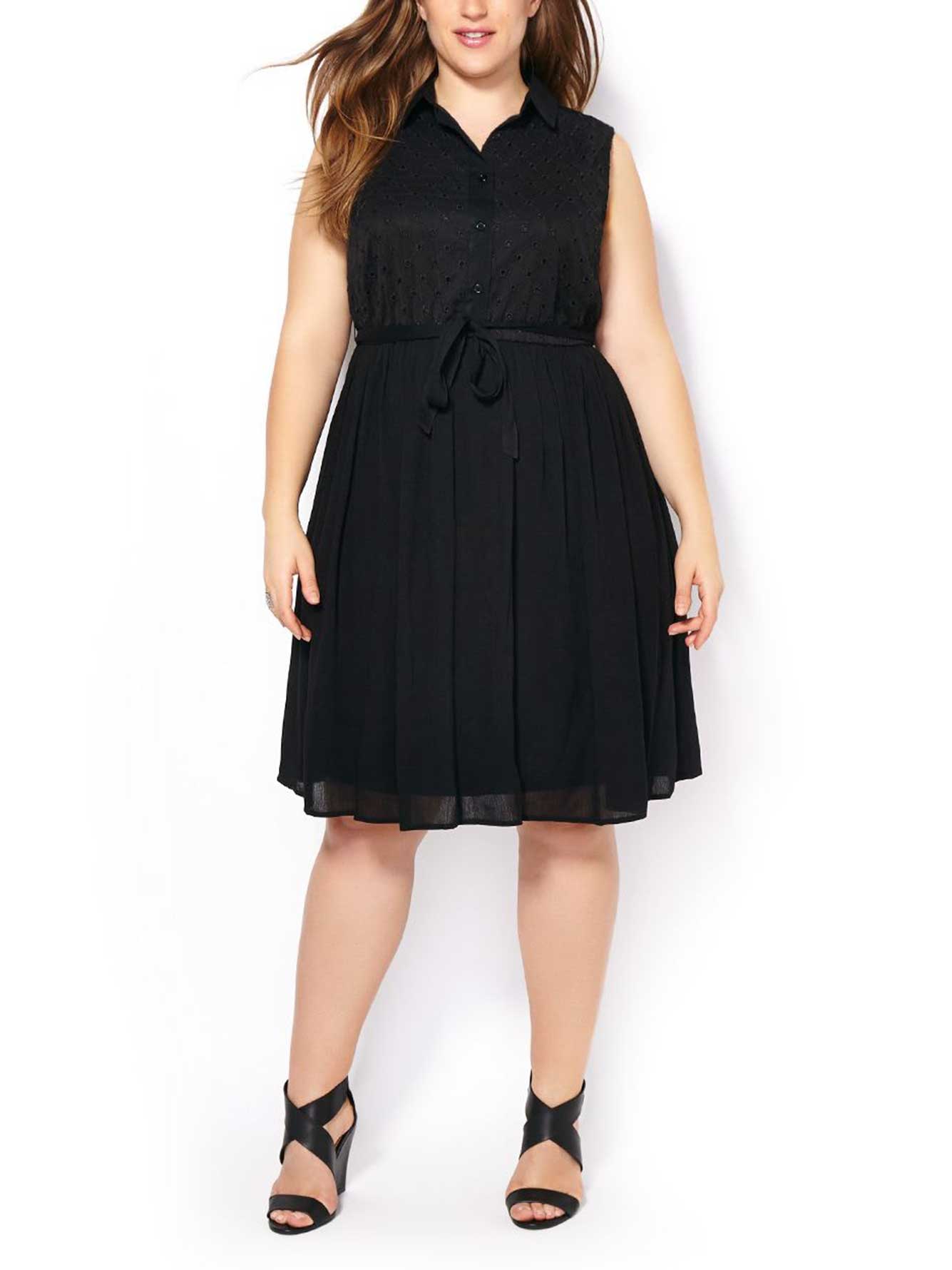 Sleeveless Button Up Dress Penningtons