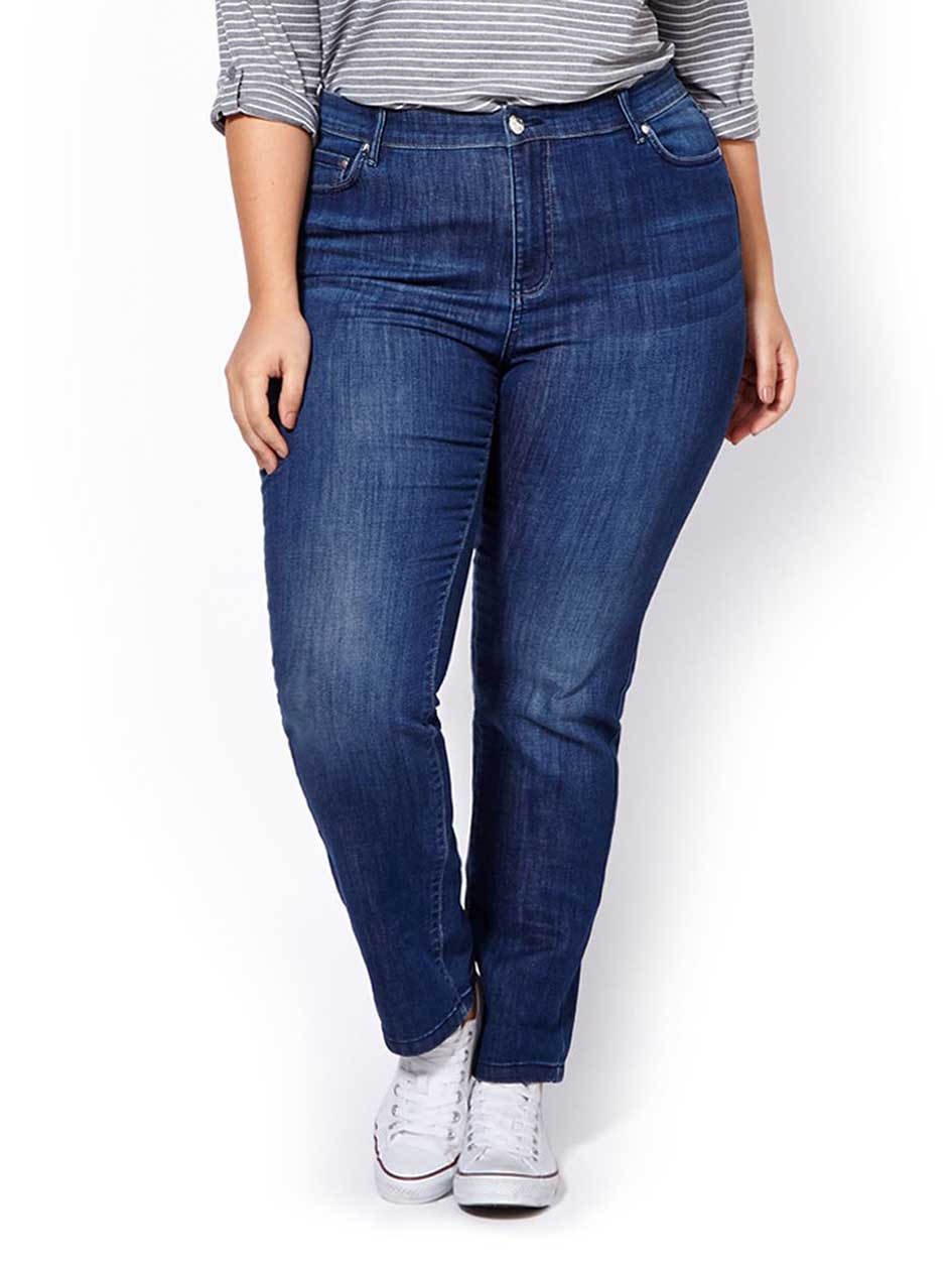 d/c JEANS Petite Straight Fit Straight Leg Jean d/c JEANS Petite Straight Fit Straight Leg Jean