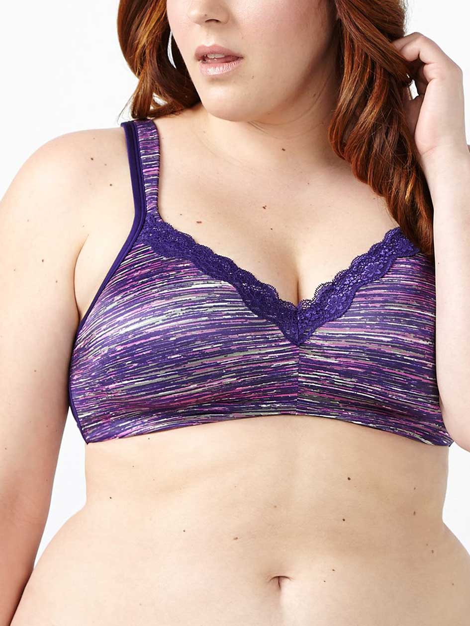 Ti Voglio Printed Padded Wirefree Bra, G & H Cups Ti Voglio Printed Padded Wirefree Bra, G & H Cups