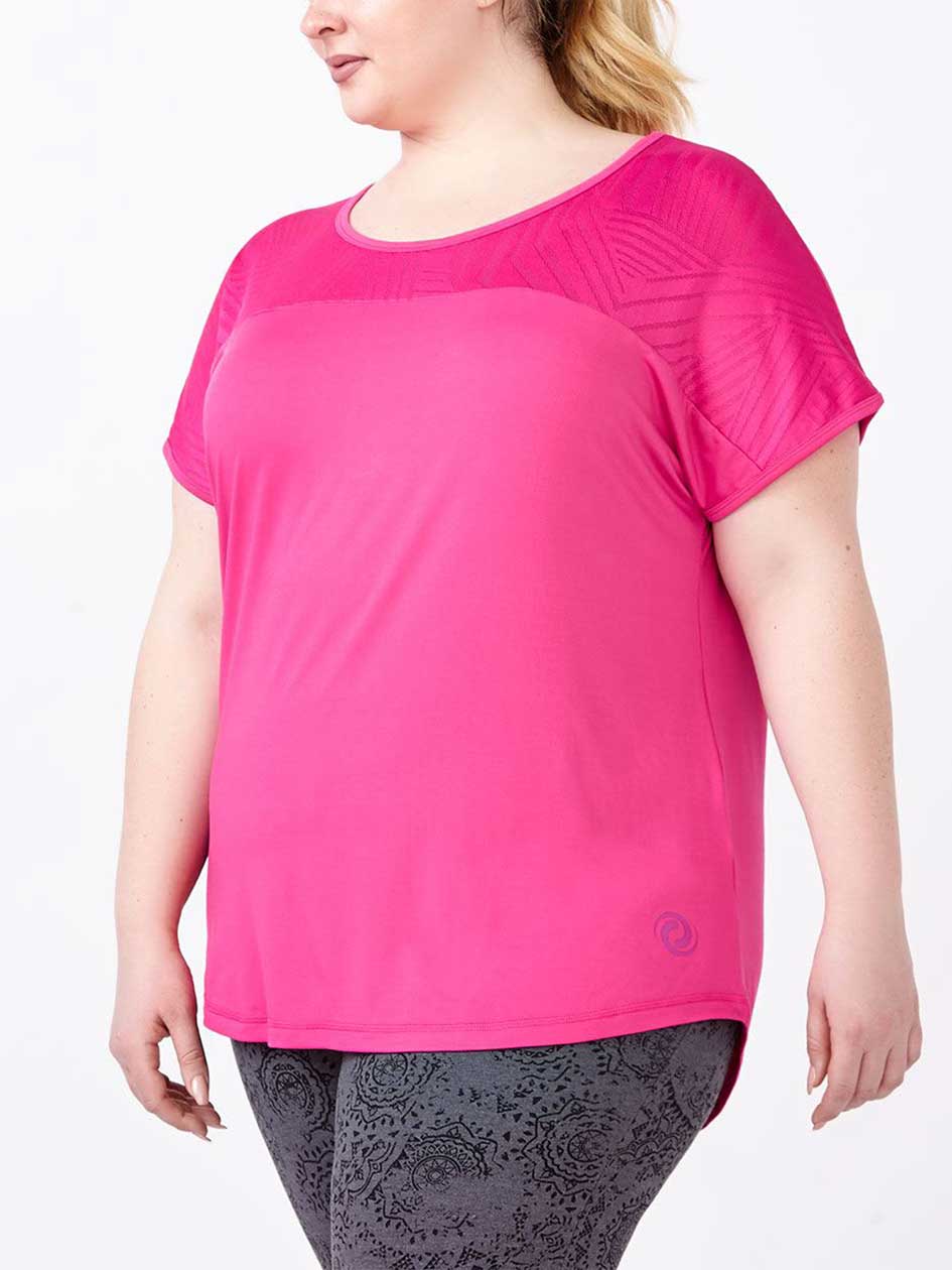 Essentials - Plus-Size T-Shirt with Mesh Essentials - Plus-Size T-Shirt with Mesh