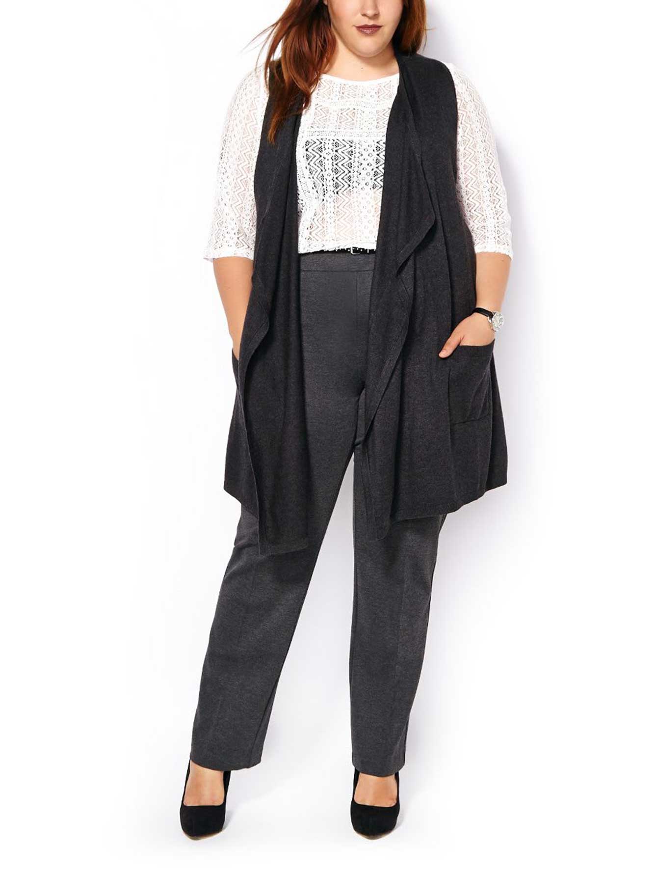 Sleeveless Sweater Vest with Pockets Penningtons