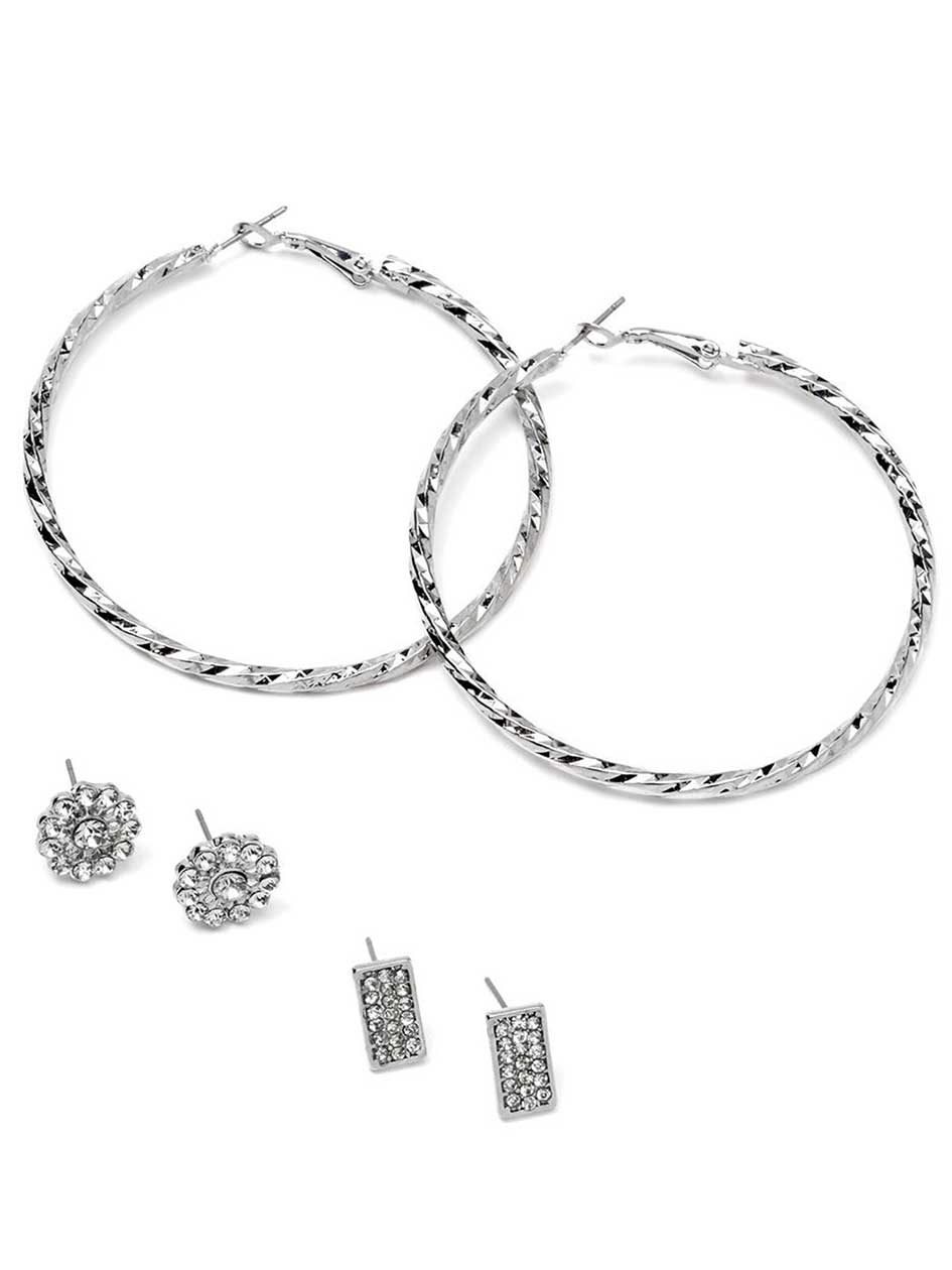 Set of 3 Pairs of Earrings Set of 3 Pairs of Earrings