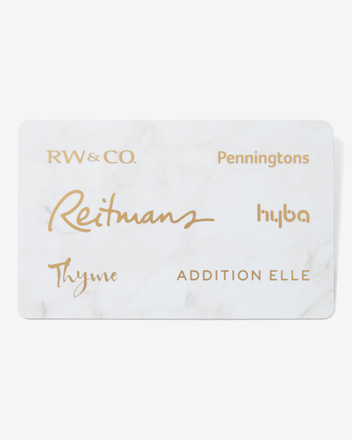 Reitmans Canada Gift Card - What's Your Style? Reitmans Canada Gift Card - What's Your Style?