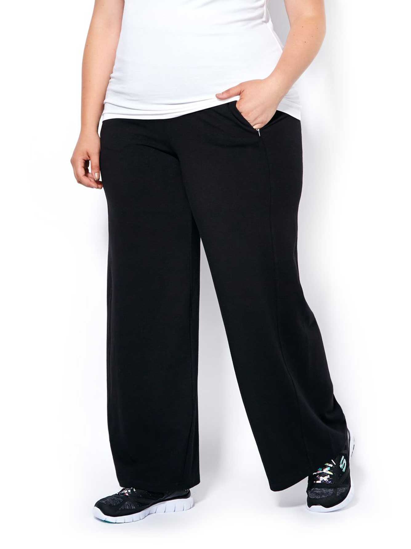 Mid-Rise Wide-Leg Yoga Pants for Women