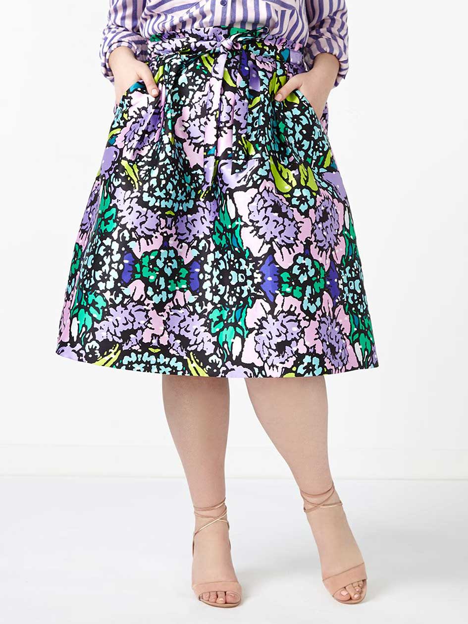 MELISSA McCARTHY Floral Print Skirt MELISSA McCARTHY Floral Print Skirt