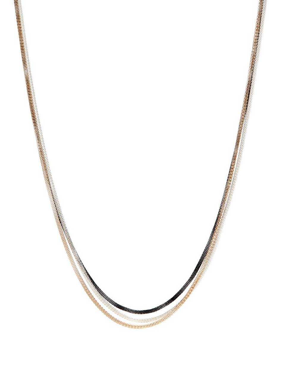 3-row mesh chain necklace 3-row mesh chain necklace