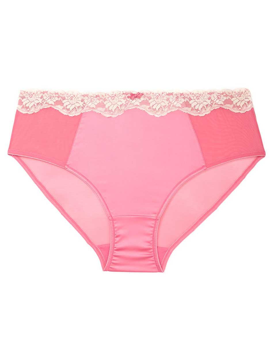 Ti Voglio Satin Hipster Panty with Lace Ti Voglio Satin Hipster Panty with Lace