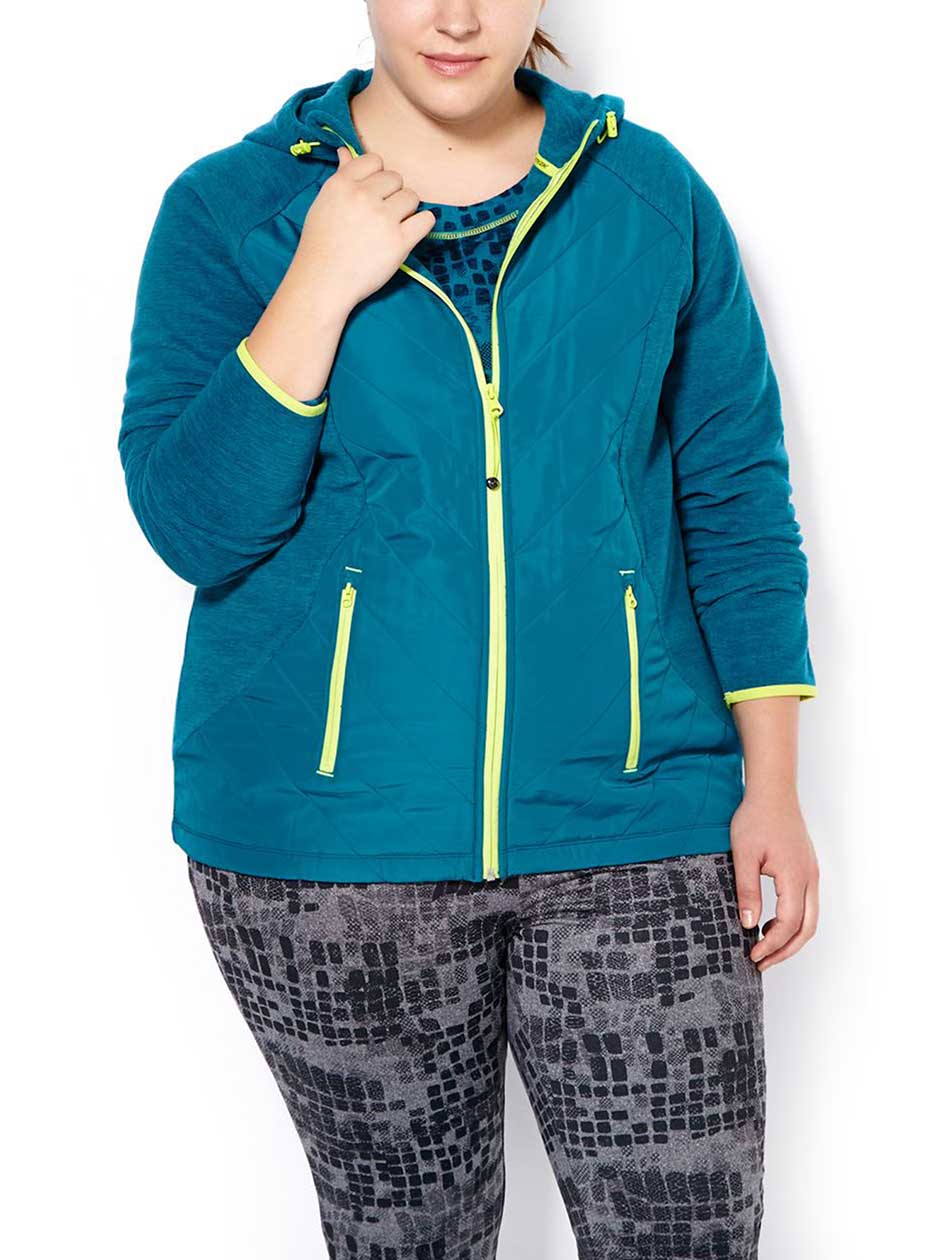 Sports - Plus-Size Hooded Jacket Sports - Plus-Size Hooded Jacket