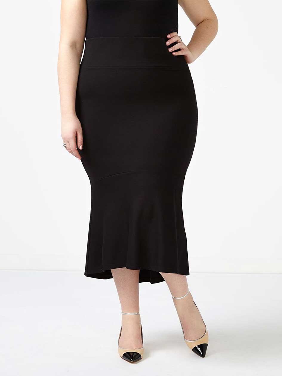 MELISSA McCARTHY Black Ponte Skirt MELISSA McCARTHY Black Ponte Skirt
