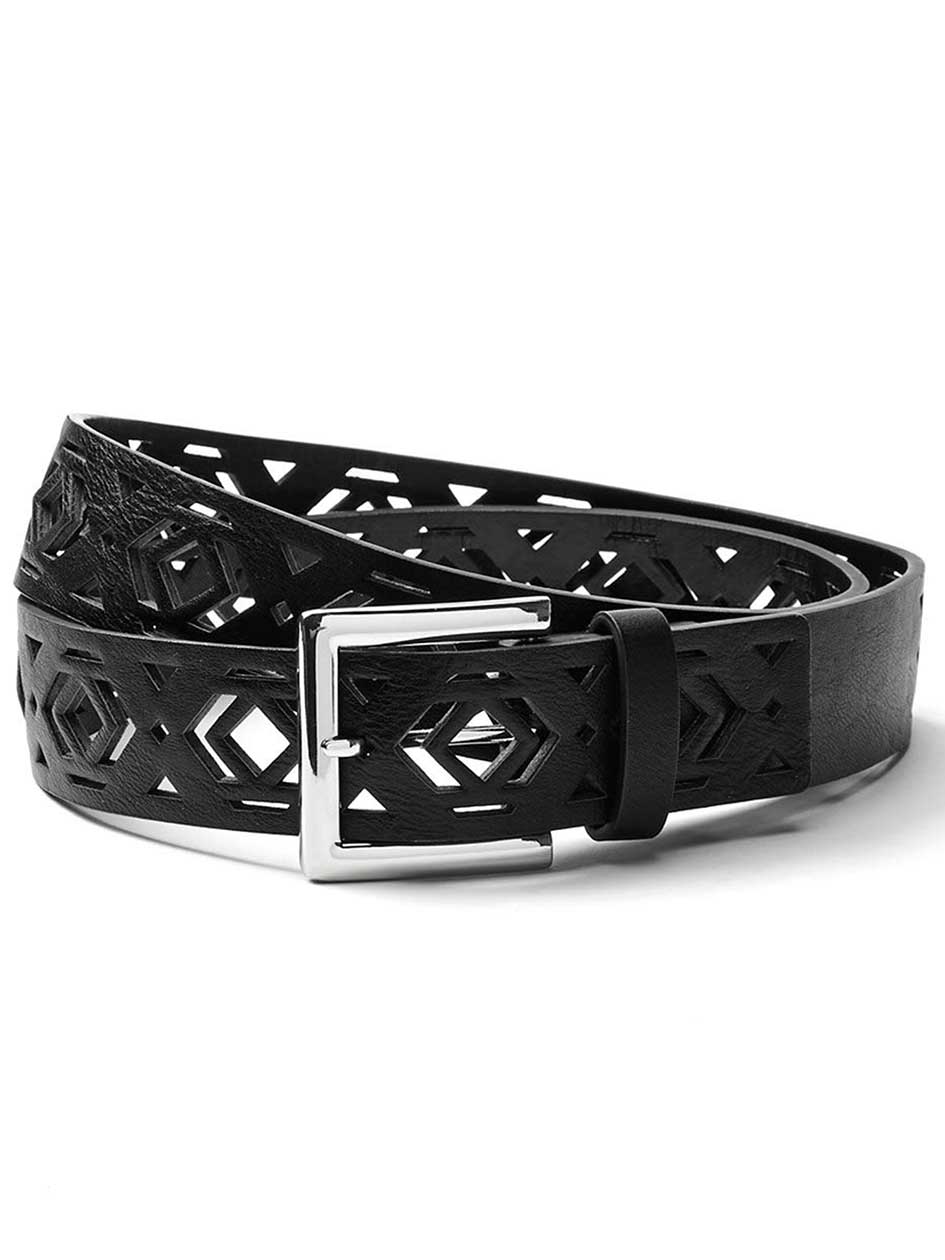 Faux-Leather Perforated Belt Faux-Leather Perforated Belt