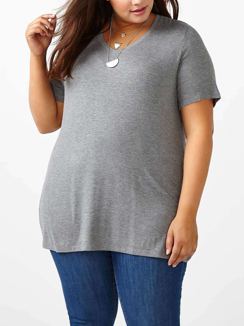 Girlfriend Fit V-Neck T-Shirt Girlfriend Fit V-Neck T-Shirt
