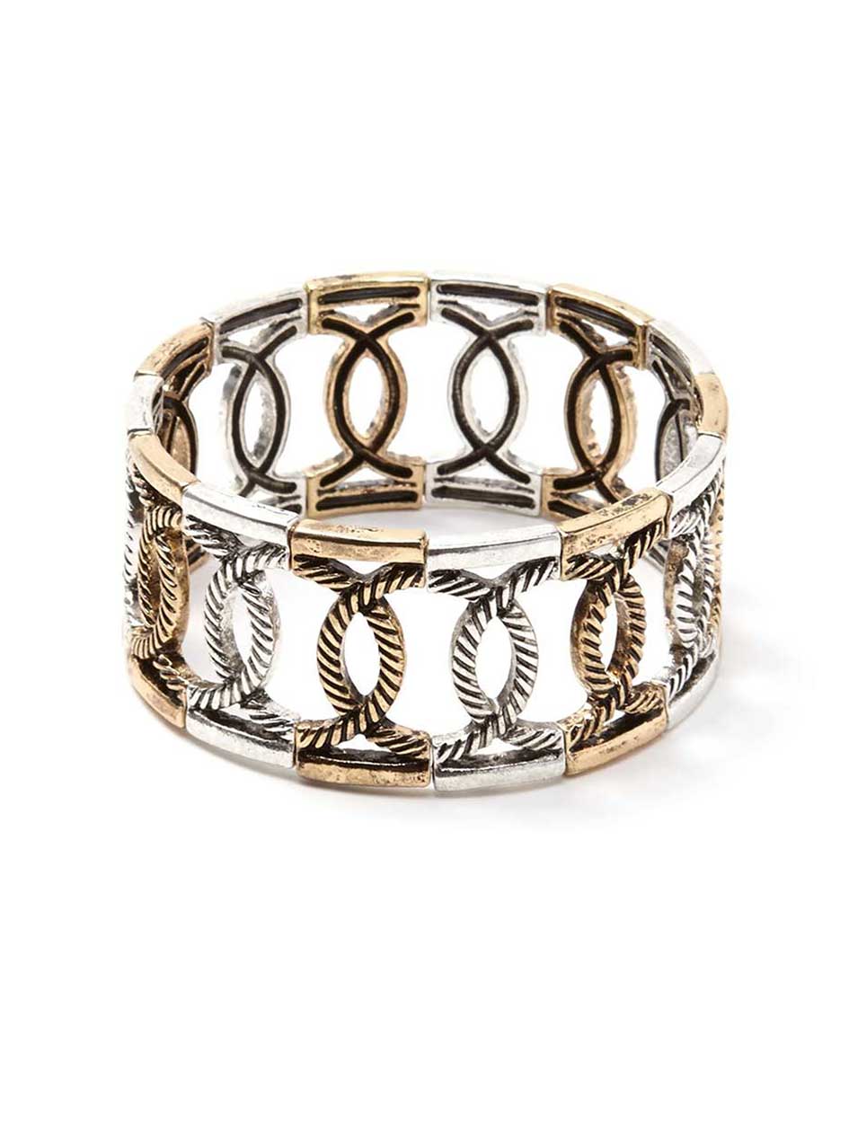 Two-Toned Stretch Bracelet Two-Toned Stretch Bracelet