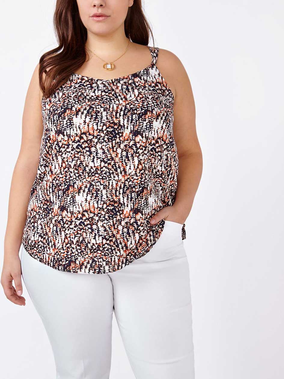 Printed Dual-Layer Shell Top Printed Dual-Layer Shell Top