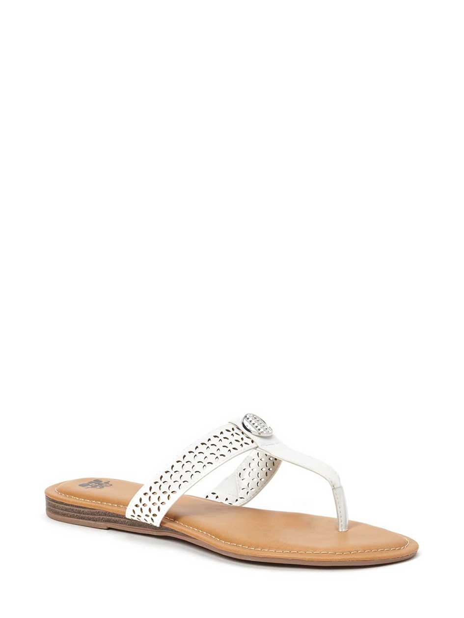 Wide-Width Faux-Leather Flip Flops Wide-Width Faux-Leather Flip Flops