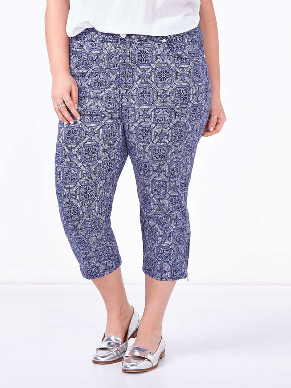 d/c JEANS Printed Jean Legging Capri d/c JEANS Printed Jean Legging Capri
