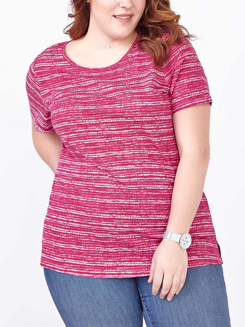 Shaped Fit Printed Cotton T-Shirt Shaped Fit Printed Cotton T-Shirt