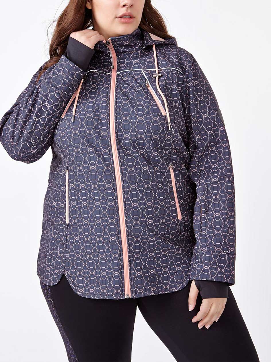 ActiveZone Plus-Size Long Sleeve Hooded Jacket ActiveZone Plus-Size Long Sleeve Hooded Jacket
