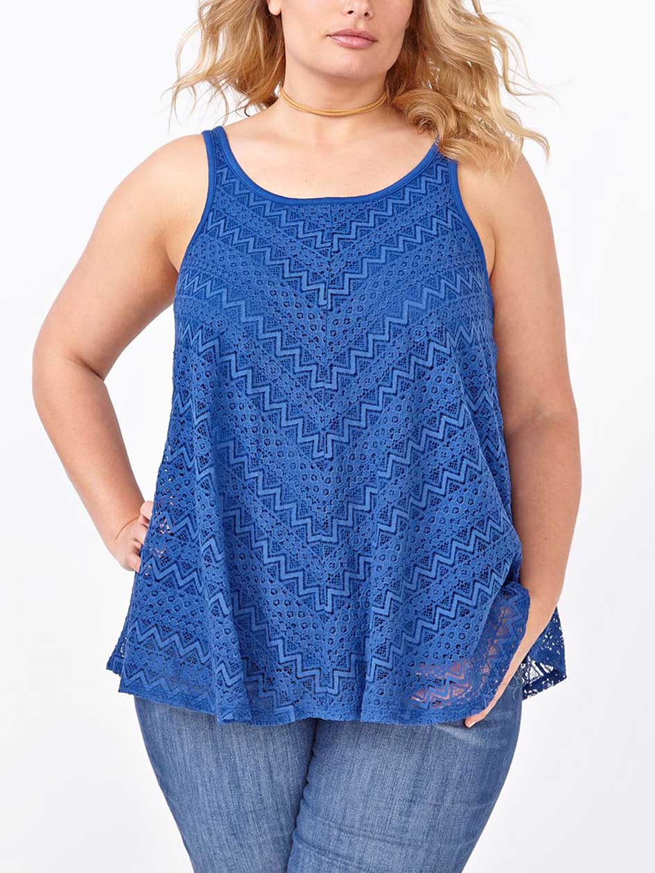 d/c JEANS Sleeveless Lace Top d/c JEANS Sleeveless Lace Top