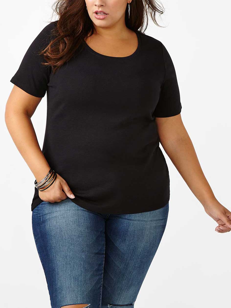 Curve Fit Scoop Neck T-Shirt Curve Fit Scoop Neck T-Shirt